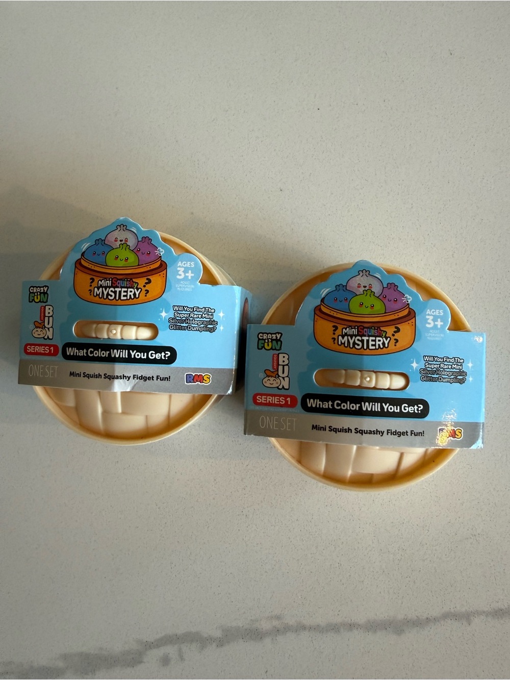 Mini Squishy Mystery Blind Bag - Beige Packaging (Set of 2)